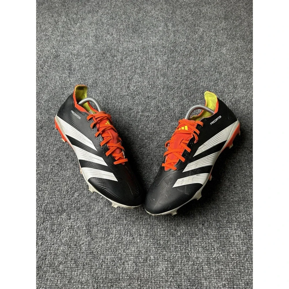 Mens Soccer Adidas Predator Accuracy .3 FG Black White Red Cleats, Size US 10